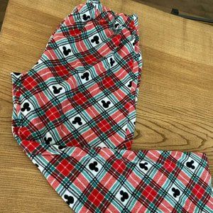 Men’s (Unisex) Mickey Pajama Bottoms, Fleece style‎ in Christmas Colors L…
